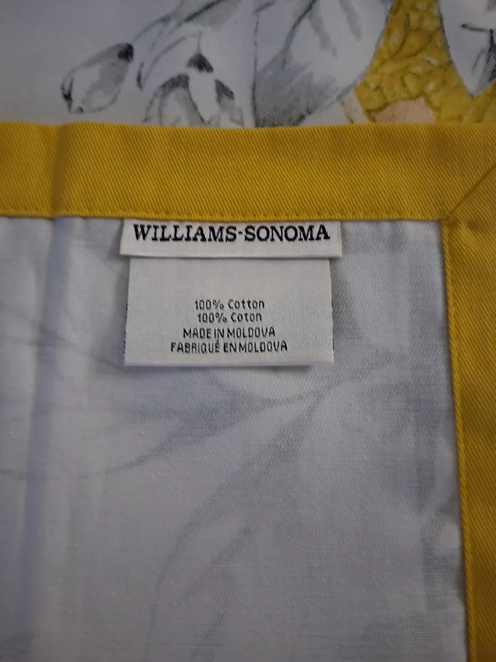 Single William Sonoma Lemon Napkin